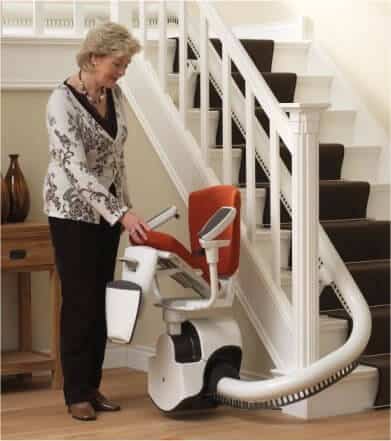 folding up stairlift