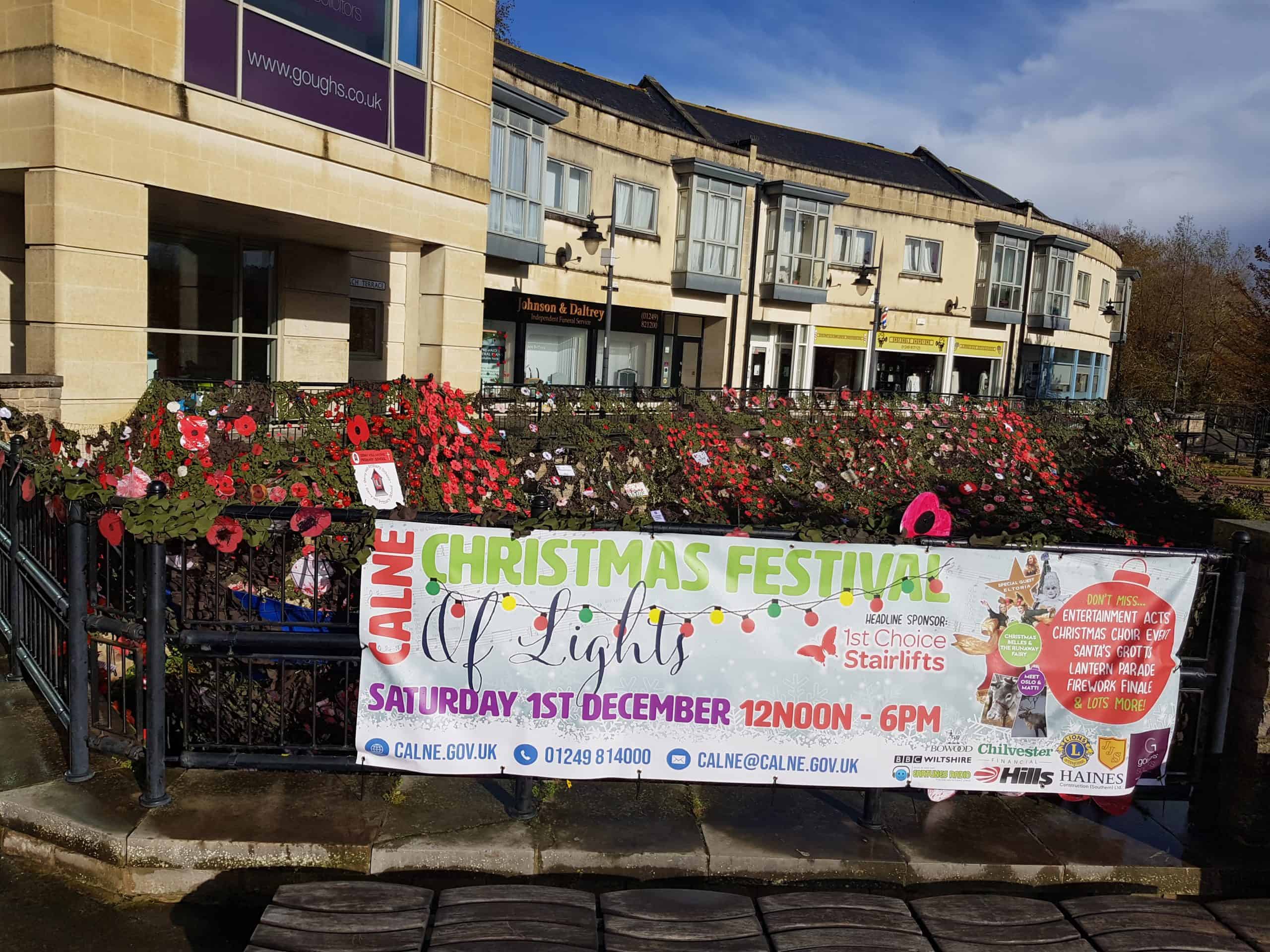 Calne Festival Banner in Town